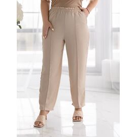 Фотография Штаны женские летние 1323 beige р.50-56 "Seven Zikina" недорого оптом от прямого поставщика