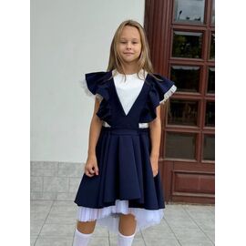 Фотография Сарафан детский лёгкий на девочку 1337 navy р.128-152 "Seven Zikina" недорого оптом от прямого поставщика