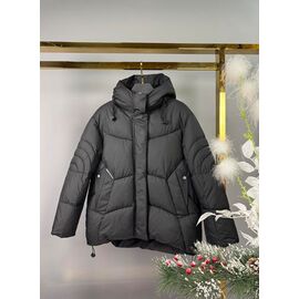 Фотография Курка детская зимняя на девочку 5886 black р.140-164 "Delfinka" недорого оптом от прямого поставщика