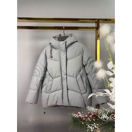 Фотография Курка детская зимняя на девочку 5886 grey р.140-164 "Delfinka" недорого оптом от прямого поставщика