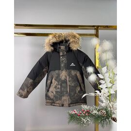 Фотография Курка детская зимняя на мальчика 967 beige р.110-134 "Delfinka" недорого оптом от прямого поставщика