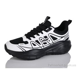 Фотография Кроссовки женские модные Весна/осень HB0070-3 чорно-білий (8 пар р.36-41) "Ditof" недорого оптом от прямого поставщика