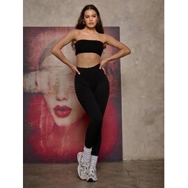 Фотография Лосины женские 400736 black р.S-XL "Little Secret" недорого оптом от прямого поставщика