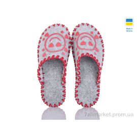 Тапки жіночі для будинку Весна/осінь 251W сірий (9 пар р.36-41) "Active" недорого оптом від прямого постачальника