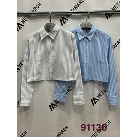 Сорочка жіноча 91130 l.blue р.S-L "Met&March" недорого оптом від прямого постачальника