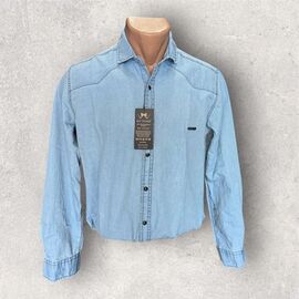 Фотография Рубашка мужская 5254 l.blue р.S-2XL "ROLADA" недорого оптом от прямого поставщика