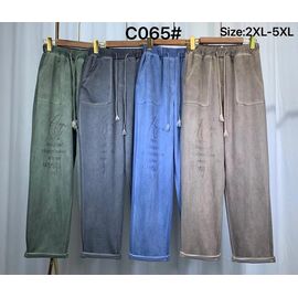 Фотография Штаны женские C065 green р.2XL-5XL "Kaffir Lily" недорого оптом от прямого поставщика