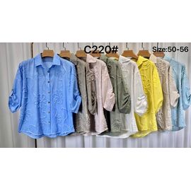 Сорочка жіноча C220 l.blue р.50-56 "Kaffir Lily" недорого оптом від прямого постачальника