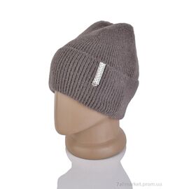 Жіноча шапка Зима 9-13 brown (5 шт. р.сіткаOne size) "TUZZI" недорого оптом від прямого постачальника