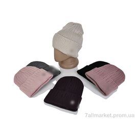 Жіноча шапка Зима 9-14 mix (5 шт. р.сіткаOne size) "TUZZI" недорого оптом від прямого постачальника