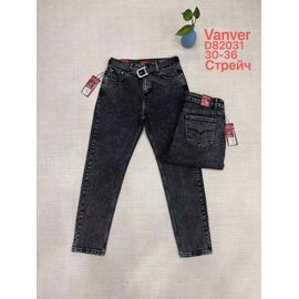 Фотография Джинсы женские D82031 black р.30-36 "Leen" недорого оптом от прямого поставщика