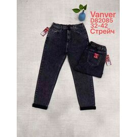 Фотография Джинсы женские D82085 black р.32-42 "Leen" недорого оптом от прямого поставщика