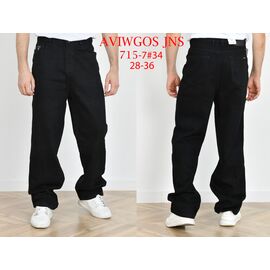 Джинси чоловічі 715-7 black р.28-36 "God Baron" недорого оптом від прямого постачальника