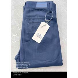 Фотография Штаны мужские GXW132-5 blue р.29-38 "God Baron" недорого оптом от прямого поставщика