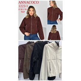 Фотография Куртка женская демисезонная 1223-1 brown р.S-XL "DKNSEL" недорого оптом от прямого поставщика