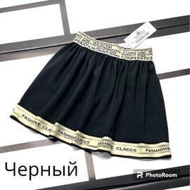 Фотография Юбка детская на девочку 402 black-beige р.122-146 "Kosmy" недорого оптом от прямого поставщика
