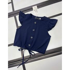 Блузка дитяча літня на дівчинку K102 navy р.134-152 "Kosmy" недорого оптом від прямого постачальника