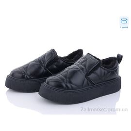 Фотография Слипоны женские тканевые зима 2024-22-1 (8 пар р.36-40) "Obuvok" недорого оптом от прямого поставщика