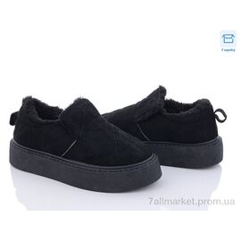 Фотография Слипоны женские тканевые зима 2024-22-2 (8 пар р.36-40) "Obuvok" недорого оптом от прямого поставщика