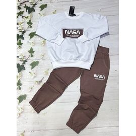 Костюм дитячий спортивний на дівчинку 1028 brown р.122-140 "Marimaks" недорого оптом від прямого постачальника