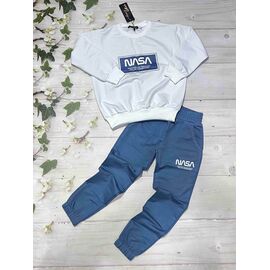 Костюм дитячий спортивний на дівчинку 1028 blue р.122-140 "Marimaks" недорого оптом від прямого постачальника