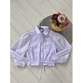 Фотография Рубашка детская на девочку 1049 white р.122-152 "Marimaks" недорого оптом от прямого поставщика