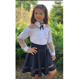 Фотография Юбка детская на девочку 665 navy р.122-146 "Marimaks" недорого оптом от прямого поставщика