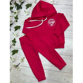 Костюм дитячий спортивний на дівчинку 952 red р.92-116 "Marimaks" недорого оптом від прямого постачальника