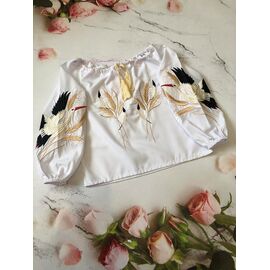 Фотография Вышиванка детская на девочку M59 white р.104-122 "Moda school" недорого оптом от прямого поставщика