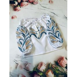 Фотография Вышиванка детская на девочку M60 white р.104-122 "Moda school" недорого оптом от прямого поставщика