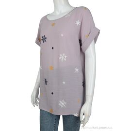 Фотография Женская блузка Лето 703 (08500) d.pink (4 шт. р.сетка XL-4XL) "Obuvok" недорого оптом от прямого поставщика