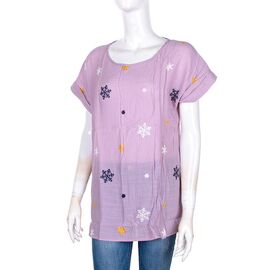 Фотография Футболка женская 703 powder (08500) р.XL-4XL "Obuv OK2" недорого оптом от прямого поставщика