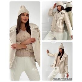 Фотография Куртка женская зимняя DL586 beige р.S-L "Dorimodes" недорого оптом от прямого поставщика