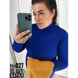 Фотография ЖІНОЧИЙ ГОЛЬФ В РУБЧИК БАТАЛЬНІ УНІВЕРСАЛЬНІ РОЗМІРИ 50-56 "PARTNERS" недорого от прямого поставщика