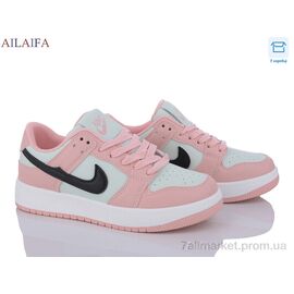 Фотография Кроссовки женские модные Весна/осень AJ06 pink (8 пар р.36-41) "Ailaifa" недорого оптом от прямого поставщика