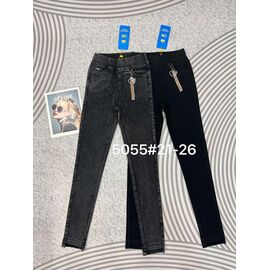 Джинси підліткові 5055-2 grey р.21-26 "DKNSEL" недорого оптом від прямого постачальника