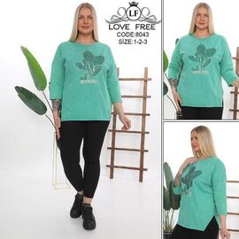 Костюм жіночий 8043 green р.54-58 "Julia" недорого оптом від прямого постачальника