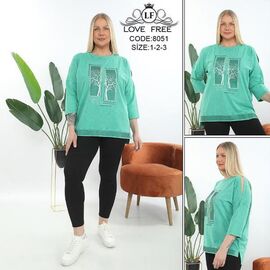 Костюм жіночий 8051 green р.54-58 "Julia" недорого оптом від прямого постачальника