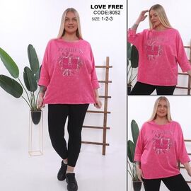 Фотография Костюм женский 8052 pink р.54-58 "Julia" недорого оптом от прямого поставщика