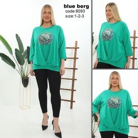 Фотография Костюм женский 8093 green р.54-58 "Julia" недорого оптом от прямого поставщика