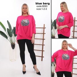 Фотография Костюм женский 8093 pink р.54-58 "Julia" недорого оптом от прямого поставщика