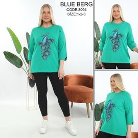 Фотография Костюм женский 8094 green р.54-58 "Julia" недорого оптом от прямого поставщика