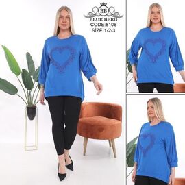 Фотография Костюм женский 8106 blue р.54-58 "Julia" недорого оптом от прямого поставщика