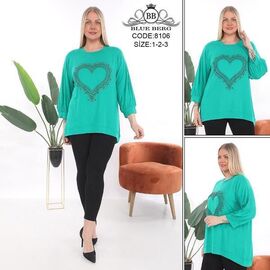 Фотография Костюм женский 8106 green р.54-58 "Julia" недорого оптом от прямого поставщика