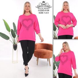 Фотография Костюм женский 8106 pink р.54-58 "Julia" недорого оптом от прямого поставщика