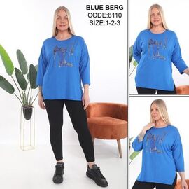 Фотография Костюм женский 8110 blue р.54-58 "Julia" недорого оптом от прямого поставщика