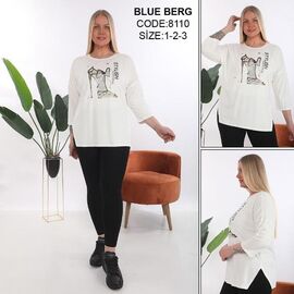 Фотография Костюм женский 8110 white р.54-58 "Julia" недорого оптом от прямого поставщика