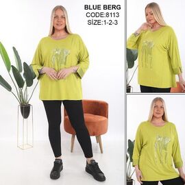 Фотография Костюм женский 8113 l.green р.54-58 "Julia" недорого оптом от прямого поставщика