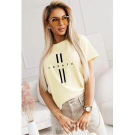 футболка жіноча LR218 yellow р.S-L "Lora" недорого оптом від прямого постачальника