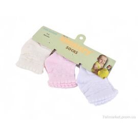 Фотография Носочки для детей Весна/осень N002-2 mix (12 шт. р.сетка 0-6) "OL" недорого оптом от прямого поставщика
